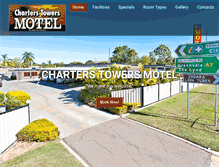 Tablet Screenshot of charterstowersmotel.com.au